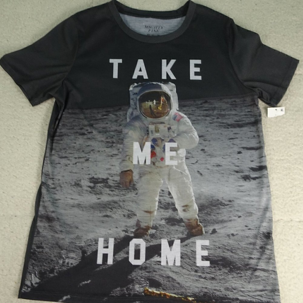 Astronaut, Moon "Take Me Home" T-Shirt XS NEW